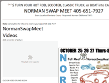 Tablet Screenshot of normanswapmeet.com